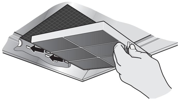 GAGGENAU AW 220-120 INOX - Dépose et incorporation des filtres au charbon actif - 1