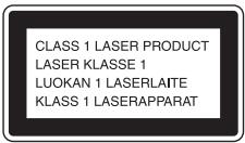 CLASS 1 LASER PRODUCT LASER KLASSE 1 LUOKAN 1 LASERLAITE KLASS 1 LASERAPPARAT