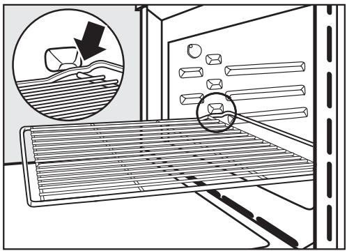 MIELE H 5040 BM - Grille avec butée de sécurité - 2