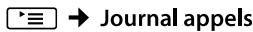 GIGASET DA710 - Ouverture du journal des appels - 3
