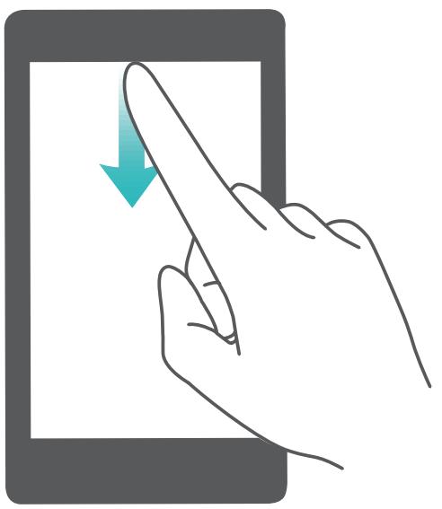 HUAWEI nova 5st - Ouvrir le panneau de notifications pour accéder à des informations importantes - 1