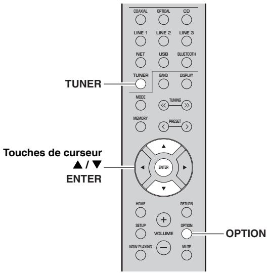 YAMAHA FMUSICCSTRN402BLACK - Effacement d'une station présélectionnée - 1