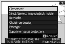NIKON Z6 - Menu du mode de visualisation - 1