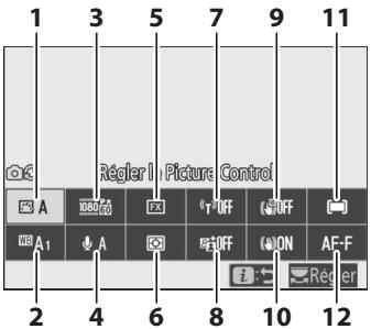 NIKON Z6 - Menu 1 du mode vidéo - 1