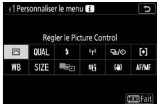 NIKON Z6 - Personnalisation du menu i - 2