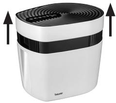 BEURER MK500 - Insérer le filtre à eau et le pré-filtre - 1