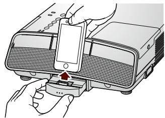 EPSON MG-850HD - Retirez l'iPod du projecteur. - 1
