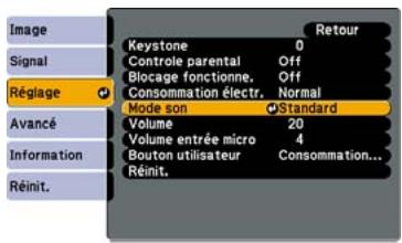 EPSON MG-850HD - Sélectionnez un élément du sous-menu puis appuyez sur - 2