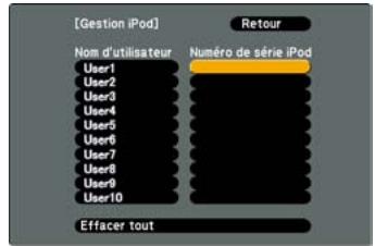 EPSON MG-850HD - Enregistrement d'un iPod dans le projeteur - 1