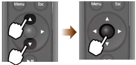 EPSON MG-850HD - Sélectionnez un élément du sous-menu puis appuyez sur - 1