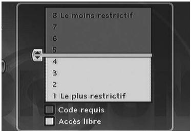 THOMSON DTH8654-64 - Niveau de restriction - 1