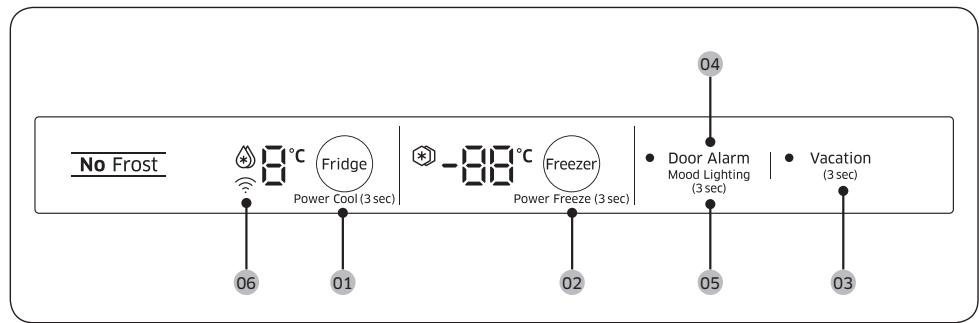 SAMSUNG RB34T670DSA - Panneau de commande - 2