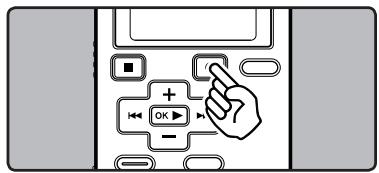 OLYMPUS WS-550M - Quand l'enregistreur est en mode d'enregistrement, appuyez sur la touche RECO. - 1