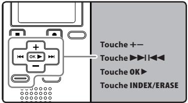 OLYMPUS WS-550M - Annulation de la fonction de lecture à répétition du segment - 2