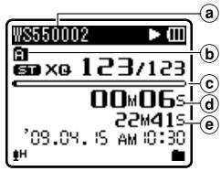 OLYMPUS WS-550M - Appuyez sur la touche OK▶ pour démarrer la lecture. - 1