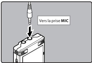 OLYMPUS WS-550M - Enregistrement avec un microphone externe: - 1