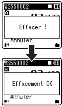 OLYMPUS WS-550M - Annulation de la fonction de lecture à répétition du segment - 5
