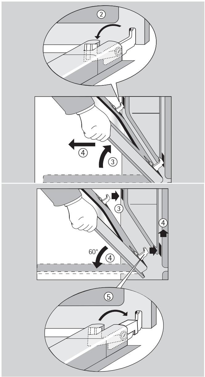 ARTHUR MARTIN FE5422X - Replacer la porte du four - 1