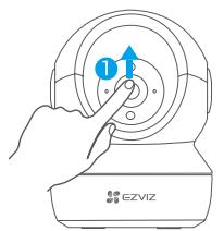 EZVIZ H6C - Installation de la carte microsd (facultatif) - 1
