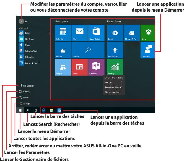 ASUS Z240iC CGK-GR114X - Menu démarrer - 1