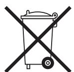 CABASSE Alcyone2SatBlcX1 - 电子电气设备废弃物处理标志（适用于欧盟） - 1