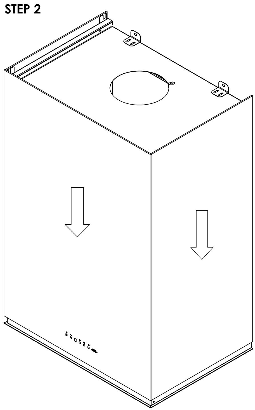 FALMEC Laguna 1411 - ISTRUZIONI DI MONTAGGIO VETRO LAGUNA MOUNTING INSTRUCTION LAGUNA GLASS - 2