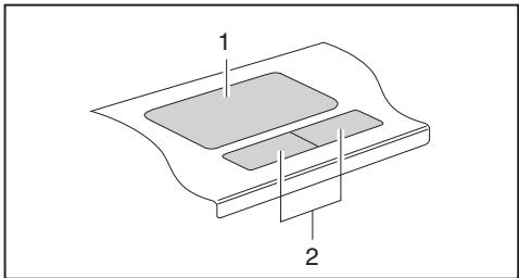 FUJITSU Amilo XA 2528-P6010 - Touchpad a tlacitka touchpadu - 2