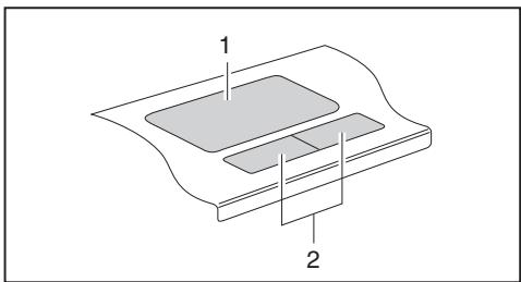 FUJITSU Amilo XA 2528-P6010 - Touchpad ve Touchpad tuşlari - 2