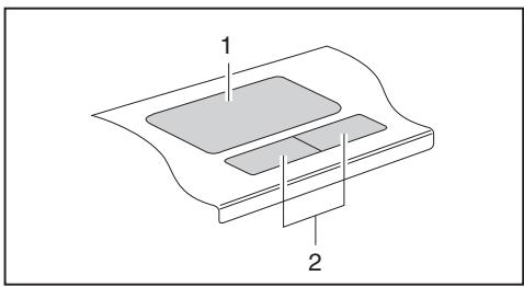 FUJITSU Amilo XA 2528-P6010 - Touchpad a tlacidlá Touchpad - 2