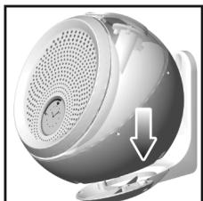 OREGON SCIENTIFIC MINHP ENCEINT I-BALL - INSTALLATION DE LA FIXATION MURALE (EN OPTION) - 1