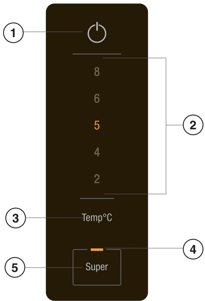 HOTPOINT XH9T2ZXOJZ - Ustawienie temperatury LODÓWKI - 1