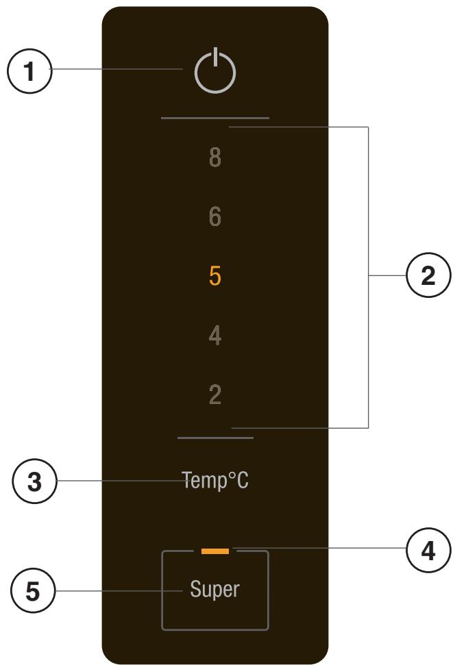 HOTPOINT XH9T2ZXOJZ - KÜHLSCHRANK Temperatureinstellung - 1