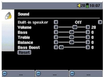 ARCHOS AV400 - Paramètres audio - 2