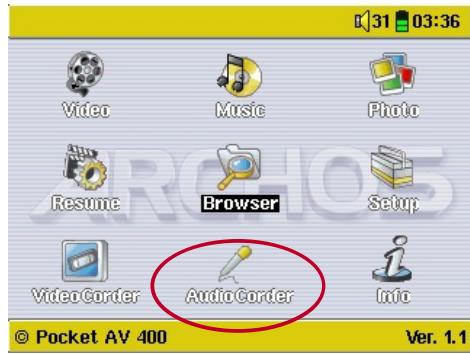 ARCHOS AV400 - Procedure d'enregistrement - 1