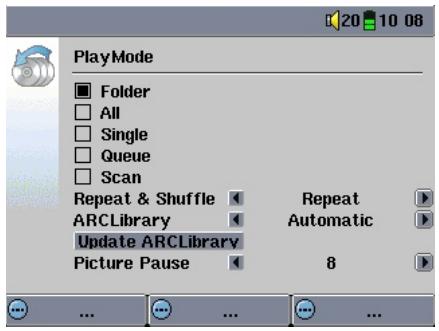 ARCHOS AV400 - L'ARCLibrary (navigation par album, artiste ou titre de chanson) - 2