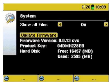 ARCHOS AV400 - Paramètres système - 2