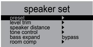 SPECTRAL BR1501+POTENCE - Menu de réglage - 1