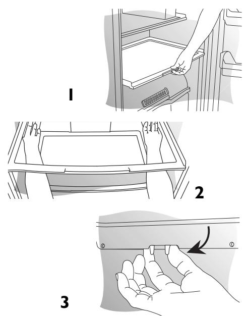 LADEN SC 195 - Modification de la position des clayettes : - 2