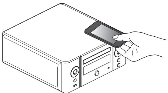 MARANTZ M-CR611 - Touchez sur cet appareil avec l'antenne NFC du périphérique bluetooth. - 1
