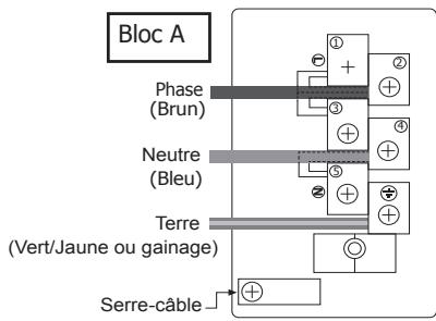STOVES GOURMET 90 DFT WHITE - Branchement de l'alimentation electrique - boitier à BORNES - 2