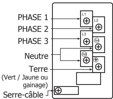 STOVES GOURMET 90 DFT WHITE - Branchement de l'alimentation electrique - boitier à BORNES - 1