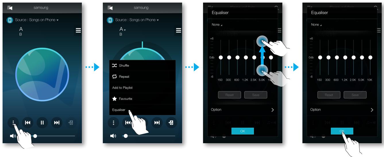 SAMSUNG WAM7500 - Régler l'égaliseur - 1
