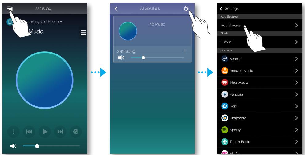 SAMSUNG WAM7500 - Ajouter des enceintes supplémentaires - 1
