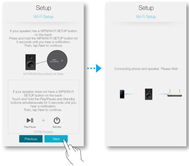 SAMSUNG WAM7500 - Sur votre dispositif intelligent, appuyez sur Suivant. - 1
