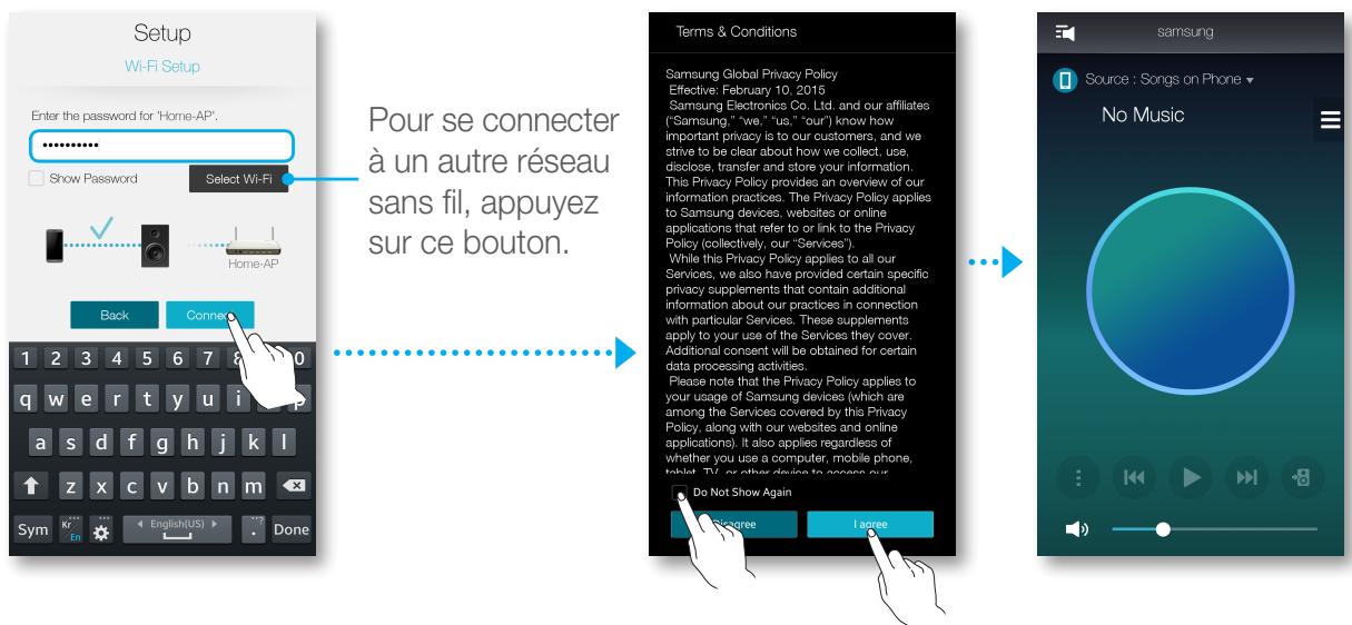 SAMSUNG WAM7500 - Appuyez sur le bouton Connexion. - 1