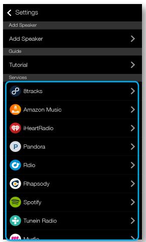 SAMSUNG WAM7500 - Services - 1