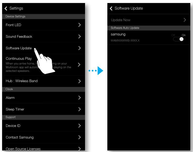 SAMSUNG WAM7500 - Mise à jour du logiciel - 1