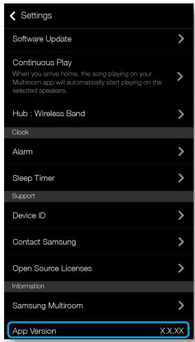 SAMSUNG WAM7500 - Version appli - 1