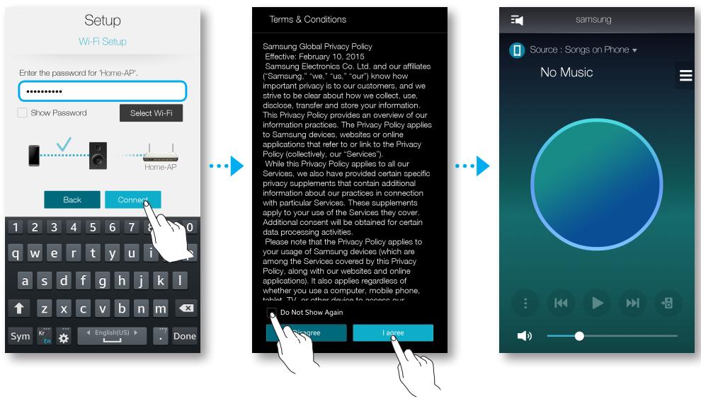 SAMSUNG WAM7500 - - Connexion automatique à votre réseau sans fil (Android/iOS) - 3
