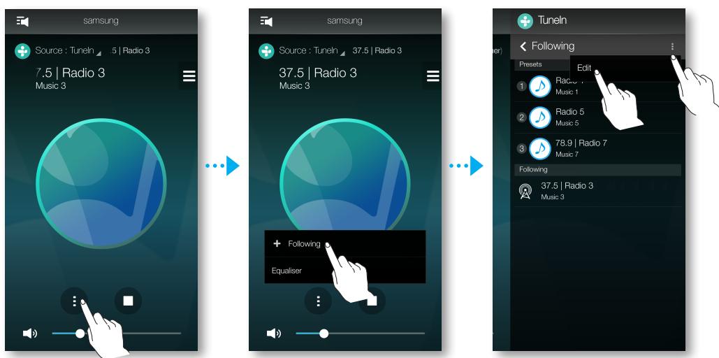 SAMSUNG WAM7500 - Régler les paramètres prédéfinis - 1